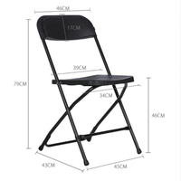 Vente en gros de tables pliantes en plastique de haute qualité de 6 pieds pour événements chaise pliante en plastique pour l'extérieur