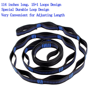 Jerilo-A Sangle de <span class=keywords><strong>hamac</strong></span> de randonnée et de camping en nylon 210T de haute qualité avec boucle pour deux personnes - Product Image 3