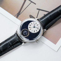 Montres de luxe pour homme avec indicateur jour/nuit 3D rotatif, mouvement mécanique Miyota automatique, affichage des phases lunaires et 24 heures, bracelet en cuir