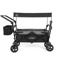 Chariot pliable multifonctionnel de grande capacité pour l'extérieur, chariot de camping pour l'extérieur