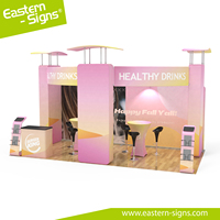 Système d'exposition pour lancement de nouveaux produits, stand publicitaire pour salon professionnel 3*6m