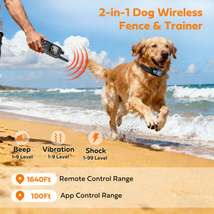 Nuevo Collar Inteligente de Adiestramiento para Perros con Control Remoto 2 en 1, Contención de Límites, Polígono Virtual, GPS, Collar de Cerca Inalámbrica - Product Image 2