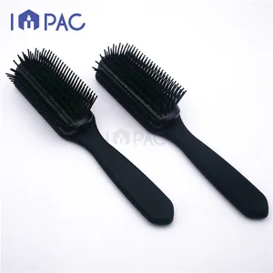 Denman styling fancy soft custom print-cepillo para el pelo de masaje de plástico negro
