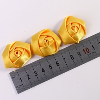 Aksesoris Corsage Kuncup Mawar 3D Buatan Tangan 4cm, Buket Pengantin DIY, Bunga Kecil Gaya Etnik Empat Musim