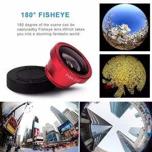 Objectif de téléphone 3-en-1 économique de bonne qualité : Fisheye, grand angle 0.67x et macro, compatible avec l'impression de logo - Product Image 5