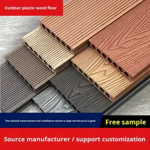 أرضيات خشبية بلاستيكية حديثة للاستخدام الخارجي في الفيلات والساحات والحدائق والممرات - تصميم متداخل بخطوط عمودية صلبة مضادة للانزلاق ومتينة - Product Image 5