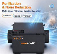 Système de purification d'air pour ventilation industrielle HVAC, ventilateur de conduit de 200 mm, flexible carré, économie d'énergie, hôtel