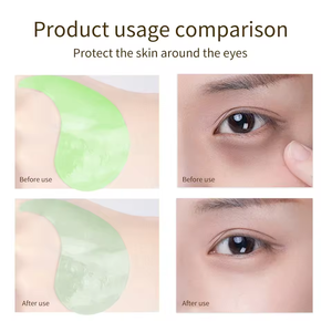 CLOVER RENA Patchs Gel Contour des Yeux Véganes aux Herbes, Acide Hyaluronique, Or 24K, Collagène, <span class=keywords><strong>Anti</strong></span>-<span class=keywords><strong>Cernes</strong></span>, <span class=keywords><strong>Bio</strong></span> Coréen, Marque Privée - Product Image 3