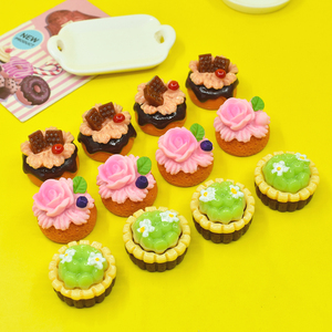 Bánh ngọt nhựa flatback quyến rũ thu nhỏ mô hình thực phẩm cho Diy nhà búp bê đồ chơi DIY điện thoại trường hợp thủ công - Product Image 5