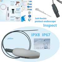 Endoscope flexible médical miniature 1,8 mm avec 4 LED, étanche, OVM6946 400x400P, avec caméra latérale 3 mm, autonomie de 24 heures