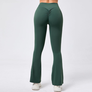 En Stock Pantalones de yoga Scrunch Butt Booty Flare Deportes Gimnasio Leggings Deportes Correr Entrenamiento Leggings para <span class=keywords><strong>mujeres</strong></span> - Product Image 5