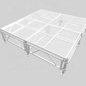Scène de piscine transparente en alliage d'aluminium Dragonstage, petite scène musicale extérieure, légère, réglable, capacité de charge de 750 kg/m² - Product Image 3