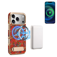 Funda Magnética para Teléfono con Soporte de Corcho Electrochapado, Compatible con Carga Inalámbrica para Apple Series 18/17/16/15/14/13, OEM/ODM Denior