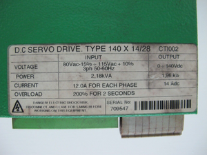 Control Techniques MIDI Maestro <span class=keywords><strong>DCD</strong></span> 140X14/28 Servo Drive DC <span class=keywords><strong>DCD</strong></span> 140 X14 PLC - Product Image 4