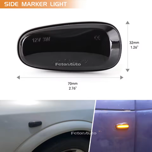 Clignotant LED à lentille fumée pour garde-boue avant, marqueur latéral pour <span class=keywords><strong>Opel</strong></span> Zafira A <span class=keywords><strong>Astra</strong></span> G, accessoires - Product Image 6