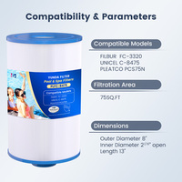 Accessoires de piscine très demandés : Filtres à cartouche pour piscine 75SQ.FT, cartouches filtrantes pour spa, filtre de piscine
