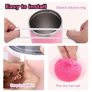 Venta al por mayor de fábrica 2025 nuevo 8 piezas 40oz vaso accesorios conjunto incluyendo botella de agua mango Correa bota y dijes sin taza - Product Image 3