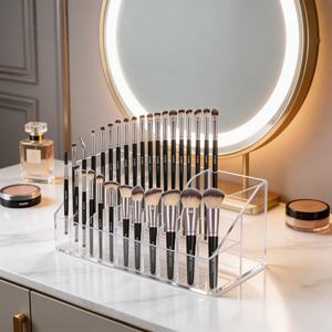 DailyQueen 20 pièces M a C ANIMAL chèvre cheveux naturels maquillage brosse ensemble artiste essentiel noir luxe professionnel mélange maquillage KIT - Product Image 3