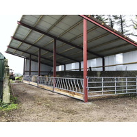 Structure en acier préfabriquée traditionnelle directement de l'usine pour élevage de moutons, de chèvres, de vaches laitières, de bovins