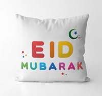 Coussins islamiques colorés Eid taies d'oreiller arc-en-ciel couleur Eid Mubarak housse de coussin pour musulman Eid maison décoration