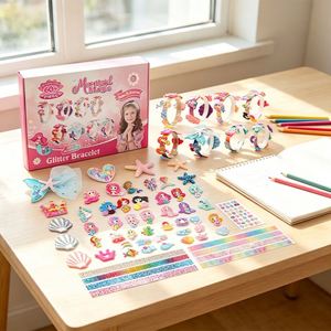 Value <b>Headband</b> Craft Set Kids DIY Hair Clips Ribbons Flowers Stars Gems Handmade Fashion Gift Wholesale Supply - Product Image 6