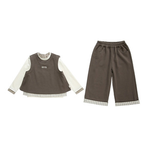Nouvel ensemble trois pièces printemps-automne pour filles, tenue tendance avec gilet pour bébés filles, vêtements décontractés pour enfants, costume d'automne pour petites filles - Product Image 6