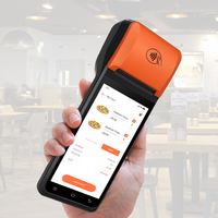 Terminal POS Portátil Directo de Fábrica, Android 13 GMS, Pantalla de 5.5 Pulgadas, Escáner de Código de Barras 2D, Impresora de 58 mm, NFC Tipo C para Comercio Minorista