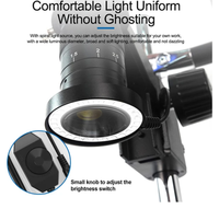 Microscope numérique HD 4800W 1080P avec vidéo en temps réel SS-033 et éclairage spiralé à intensité variable pour l'inspection de cartes PCB, de pièces de monnaie et de composants de précision