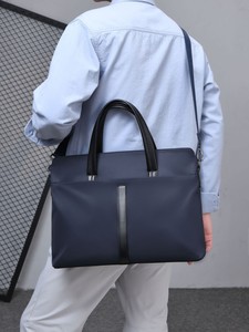 Water Resistant Nylon <b>Laptop</b> Bag Business Tote Crossbody Large Casual Men School Travel Detachable Strap Slim <b>Laptop</b> Bag - Product Image 5