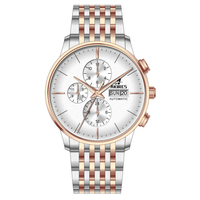 Montre mécanique automatique de luxe en acier inoxydable personnalisée Mouvement étanche Verre saphir Montres-bracelets pour hommes