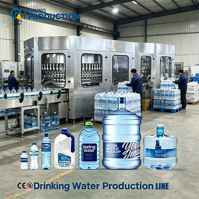 Complete Water Production Line Automatic Water Rinsing Filling Capping 3-in-1 Machine Water Filling Machine Bottling Plant