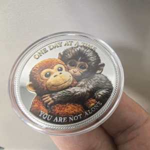 Moneta Commemorativa 3D Scimmia <span class=keywords><strong>Orangutan</strong></span> Carina all'Ingrosso, Regalo Souvenir da Collezione per la Famiglia Animale - Product Image 5