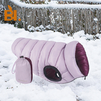 Sac de couchage pour animaux de compagnie, manteau d'hiver pour chien, veste rembourrée en coton à capuche, portable et pliable pour les voyages en plein air