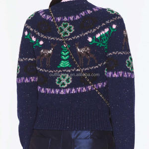 <span class=keywords><strong>Pull</strong></span> en laine <span class=keywords><strong>de</strong></span> <span class=keywords><strong>Noël</strong></span> pour femmes, tricot <span class=keywords><strong>de</strong></span> luxe, <span class=keywords><strong>original</strong></span>, neuf avec étiquettes, <span class=keywords><strong>pull</strong></span> Coco, manteau en tricot à paillettes, <span class=keywords><strong>pull</strong></span> scintillant - Product Image 5