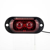 Systèmes d'éclairage automobile, feux latéraux à LED pour camions et remorques, 12-24V, ABS+PC, feux d'avertissement rouges/jaunes/blancs pour