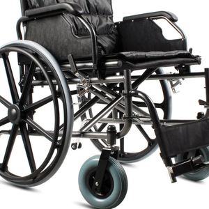 Fauteuil roulant manuel pliable personnalisable - Cadre en acier allié ultra-léger à propulsion manuelle pour personnes âgées - Product Image 1