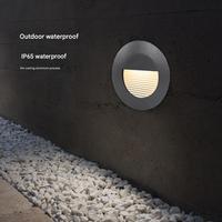 Lampe murale encastrée à détecteur de mouvement LED KDBANG, IP65, anti-éblouissement, économie d'énergie, pour extérieur, jardin, couloir, balcon, escalier