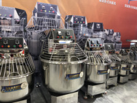 Machine à pain de boulangerie commerciale en acier inoxydable 50 kg 15 kg 20 qt Pétrin à farine Mélangeur à spirale pour boulangerie et pâtisserie