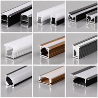 Profilé en aluminium encastré pour éclairage LED de meuble, idéal pour les projets de décoration de cuisine et le mobilier (vente en gros)