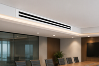 Diffuseur linéaire en aluminium ASD à lame réglable, grille de ventilation encastrée au plafond pour système CVC commercial