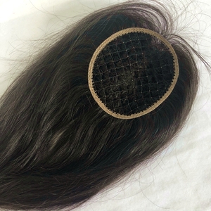Topper de cheveux humains brésiliens vierges en filet pour femmes – Perruque toupet en cheveux naturels pour femmes – Grande vente - Product Image 3