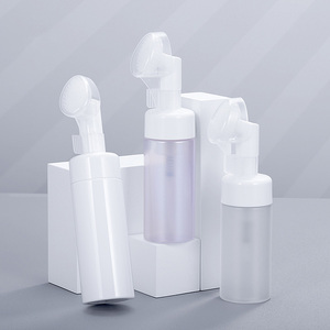 Cổ 100ml nhựa PET sữa rửa mặt có thể với Silicone bàn chải bong bóng mặt Mousse bọt sữa rửa mặt bọt cho mỹ phẩm và dầu gội đầu - Product Image 1