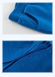 Ensemble de vêtements décontractés en coton pour bébé garçon-Chemises d'été à manches courtes <span class=keywords><strong>et</strong></span> shorts tricotés à motif solide pour enfants vente en gros - Product Image 5