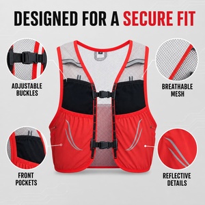 Ultra Hafif Sıfır Sıçrama Özellikli Ripstop Naylon Yürüyüş Hidrasyon Yeleği OEM Özel Su Torbası Dağcılık Sırt Çantası Maraton Yürüyüşü - Product Image 4