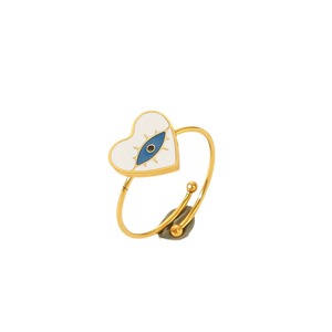 Fashion <b>Rings</b> Women Enamel Heart Star Flower <b>Adjustable</b> Open <b>Ring</b> Gift Jewelry - Product Image 5