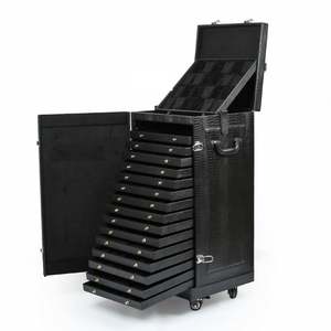 Estuche Organizador de Joyas de Cuero, Pequeño, de Viaje, Personalizado, de Lujo para Mujer - Product Image 3