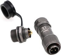 Connecteur aviation WEIPU ST12 étanche IP67, contacts en cuivre, 3 broches, boîtier en alliage de zinc plaqué or, prise circulaire mâle/femelle