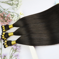 Ekstensi Rambut Manusia Eropa Berkualitas Tinggi 100% Handtied Weft Semua Handmade Weft Double Drawn Ends Invisible Weft Grosir