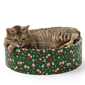 2024 Wholesale Custom Large Cat Scratcher Circular Pet Luxury Bed Cat