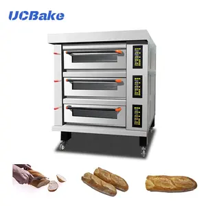 Industriële Commerciële Gasdek Oven Bakovens Cake Elektrische Brood Bakkerij Pizza Ovens Fabrikant Te Koop